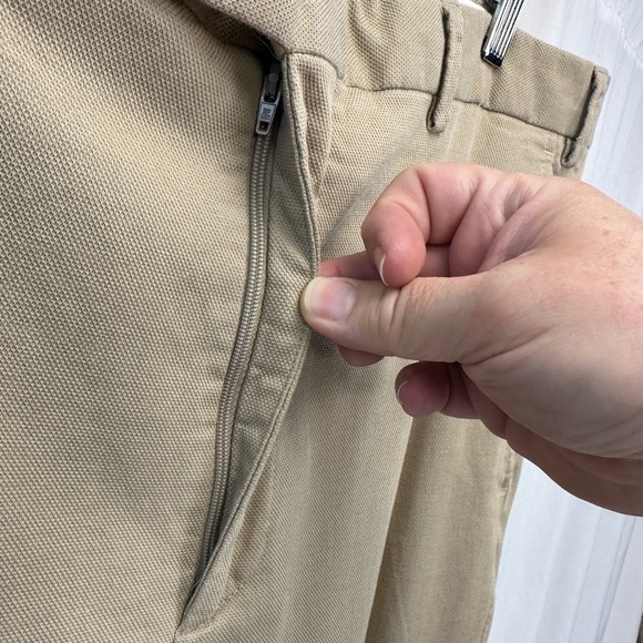 Santorelli Roma Cotton Blend Slacks Trouser Pant - Tan - size 40 - Picture 3 of 7